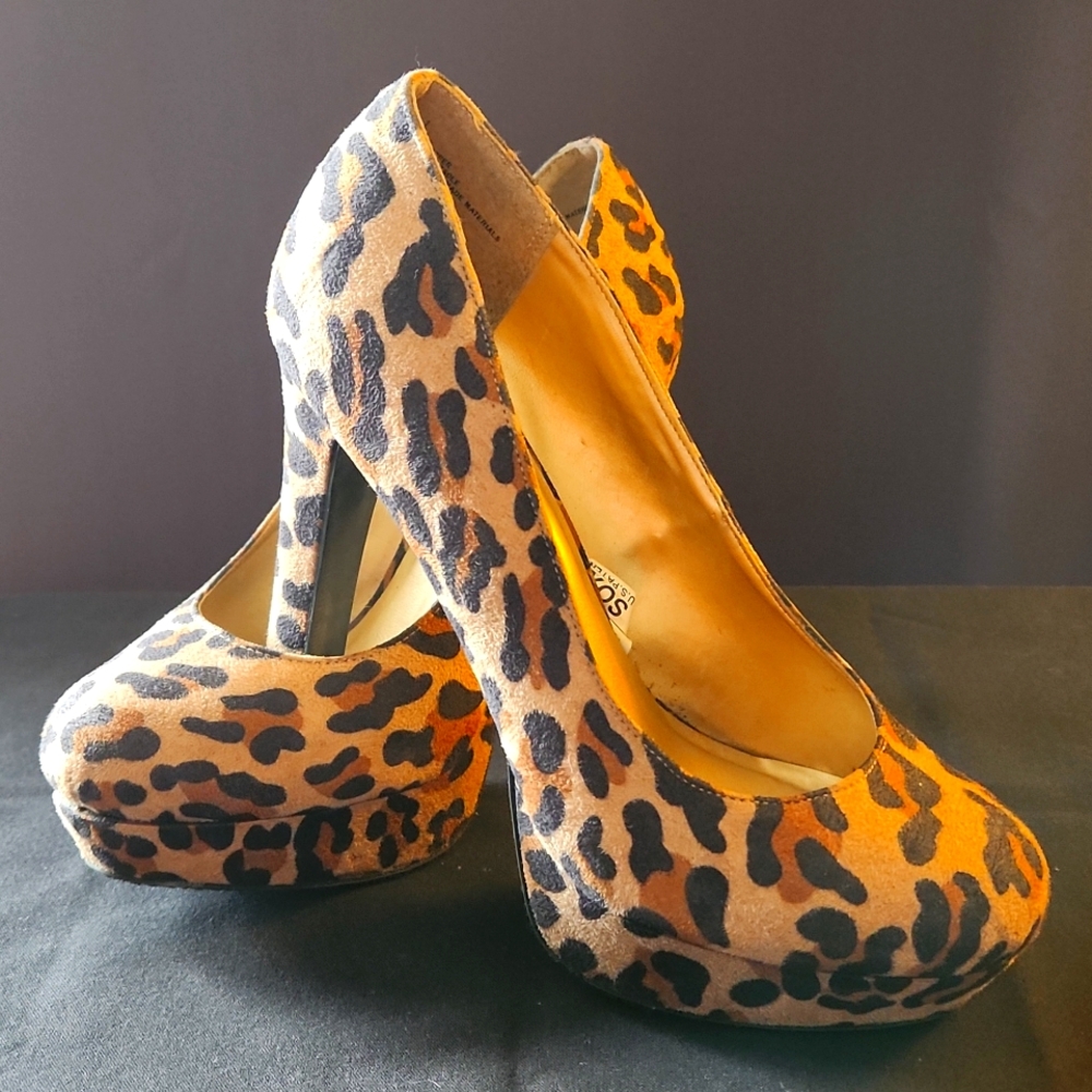 Mossimo Leopard Print 🐆 Platform Heels - Size: 8/1-2 (Pre-owned/No Box)